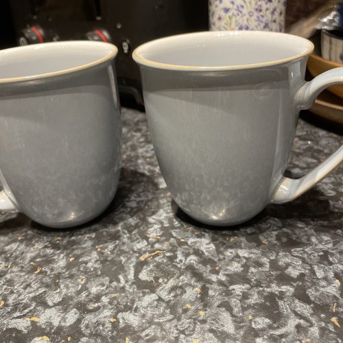 Denby intro soft grey mugs - mugs, x