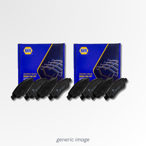 Napa front rear pads fits - rear,