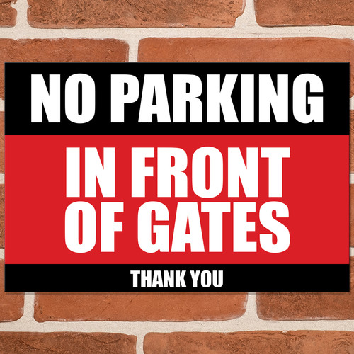 Front gates parking - front,