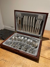 Vintage Silver Plated 42-Piece Cutlery Set