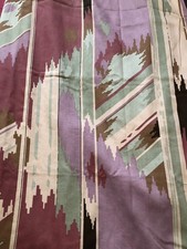 vintage pair unlined curtains-