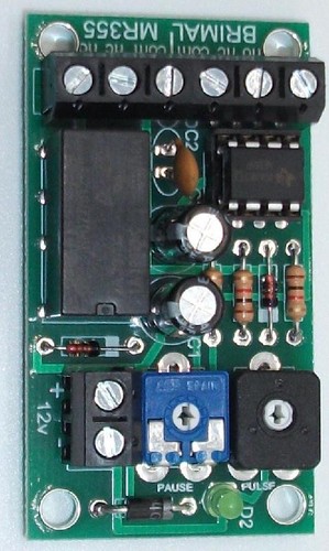 Pulse timer with variable - variable, on