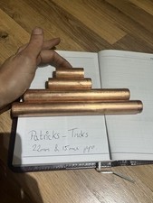 Copper Pipe (15 or 22mm diameter) (300 to 1000mm lengths, in 50mm increments)