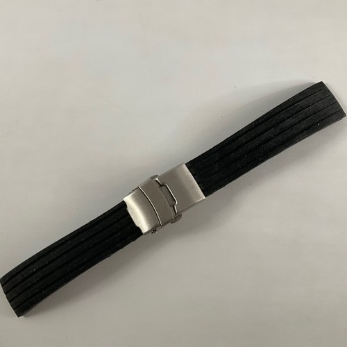 Hirsch rubber dive watch strap - rubber,