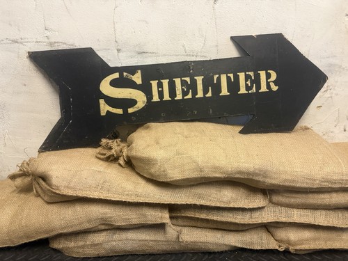 Ww2 air raid shelter sign - air, ✅
