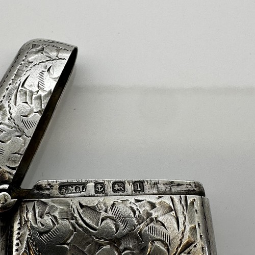 Antique sterling silver vesta - antique,