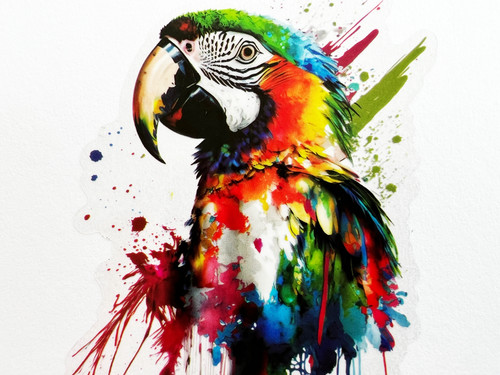 Colorful macaw parrot inch - colorful,