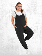 Ex Women’s BUMP IT UP MATERNITY Oversized Jumpsuit in Black