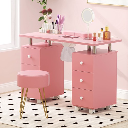 Nail table station - table, rolling