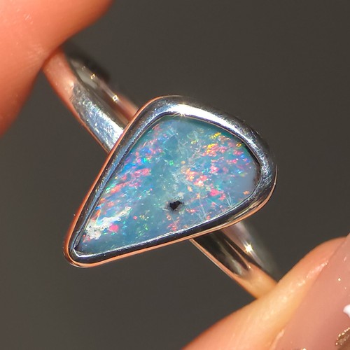 Australian opal doublet - australian,