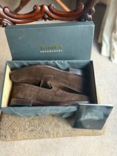 Loake Lincoln suede tasseled loafer size 11 UK excellent used condition.