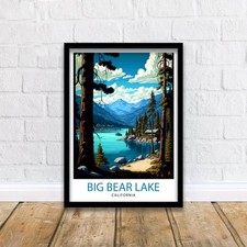 Big Bear Lake Travel Poster