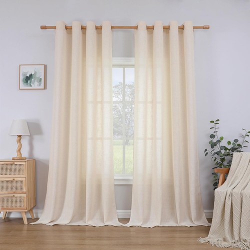 Cucraf linen curtains eyelet - cucraf,
