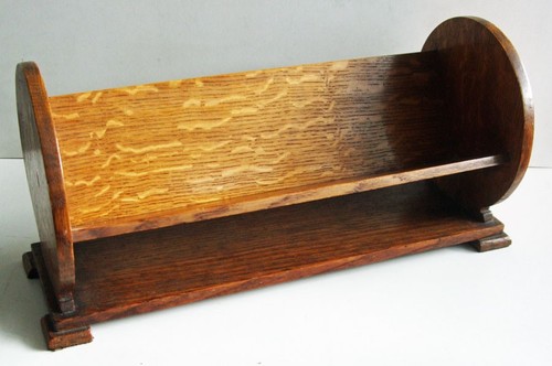 Antique art deco oak book - antique,