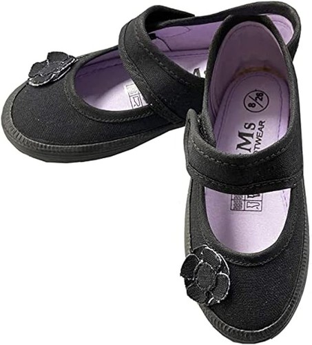 Girls flower school shoes new - girls,