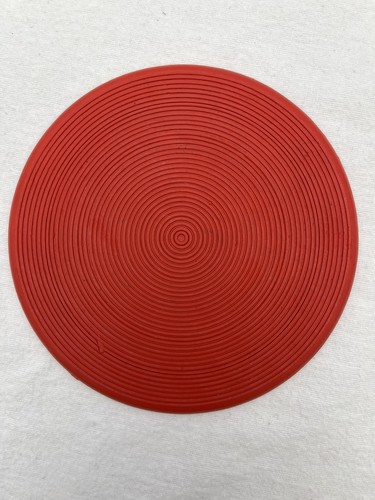 Red rubber round bowls - rubber,