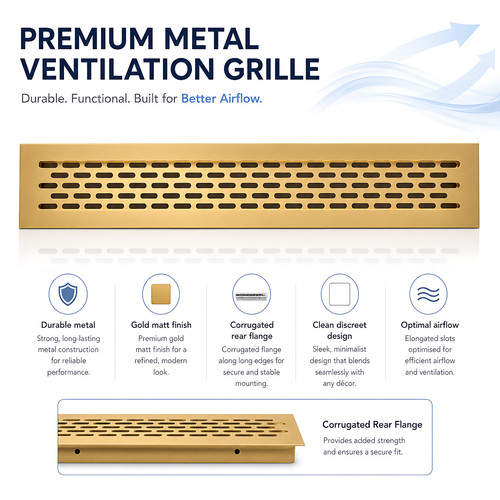 Metal ventilation grille 460 - metal,