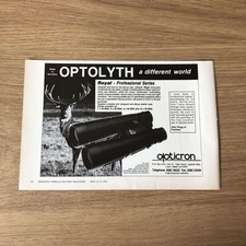 GUNS135 MAGAZINE ADVERT 6X9 OPTOLYTH 'ROYAL' BINOCULARS