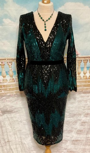 Gatsby sequin party dress - sequin,
