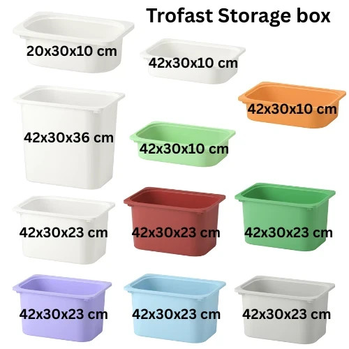 Ikea trofast storage box unit - box,