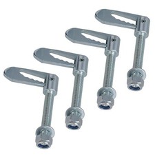 Antiluce Drop Catch Anti-Luce Fasteners M12 x 75mm Tail Gate Trailers Gates 4pc