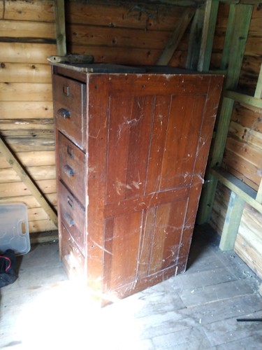 Antique large drawer filing - 4,