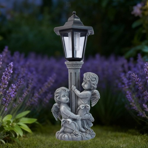 Angel garden statue with - angel, solar