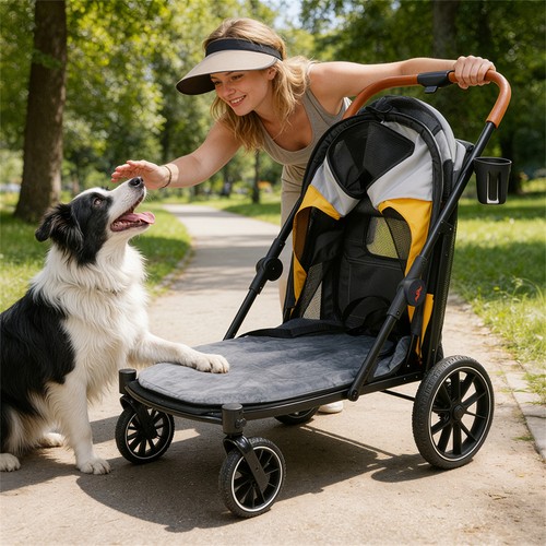 Large dog stroller easy fold - dog,