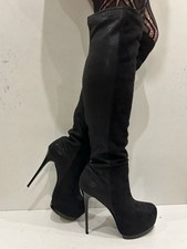 Sexy River Island Black Suede