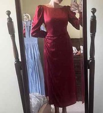 Reformation Cameron Crimpson Red Silk Dress 12