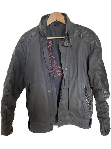 Belstaff leather and nylon - leather,