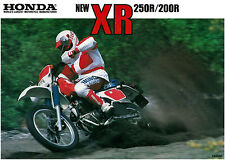 HONDA Brochure XR250 XR250R XR200 XR200R 1986 Sales Catalog REPRO