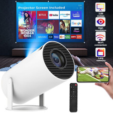 JOYHUT 5G 4K Android Projector Smart HD WiFi Mini Bluetooth Office Home Theater