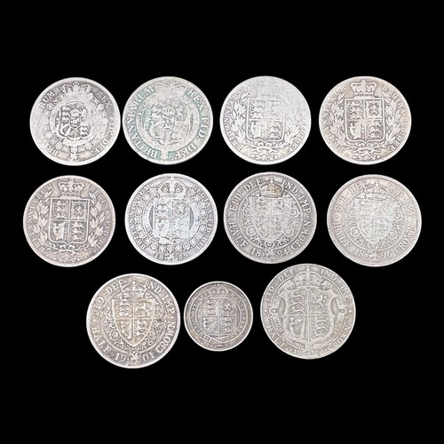 Silver coins half crowns - *silver,