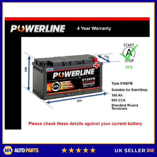 Efb battery fits audi a7 - battery,