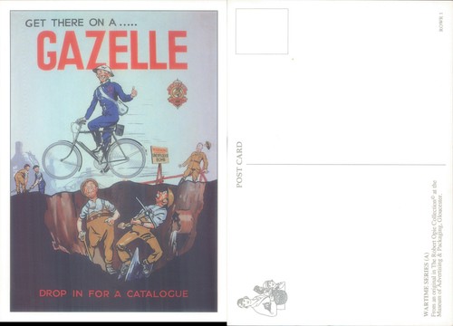 Gazelle bicycle advertisement
