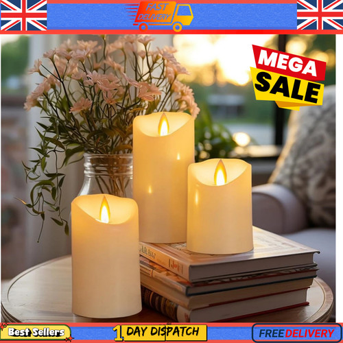 Set led flameless pillar - led,