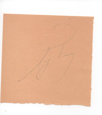 Ayrton Senna hand signed rare official Paper card.