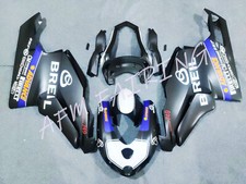 Matte Black White ABS Injection Bodywork Fairing Kit for Ducati 749 2005 2006