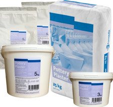 3kg - 25kg Pottery Plaster - Ceramics, Slip Casting. Plaster Moulds