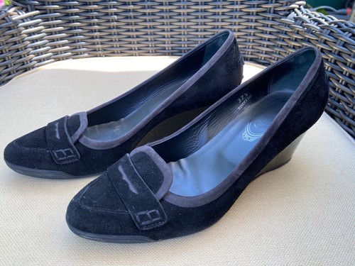 Ladies tod black suede - ladies,