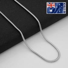Wholesale Price Stainless Steel Silver Round Snake Chain Necklace Men's Women's