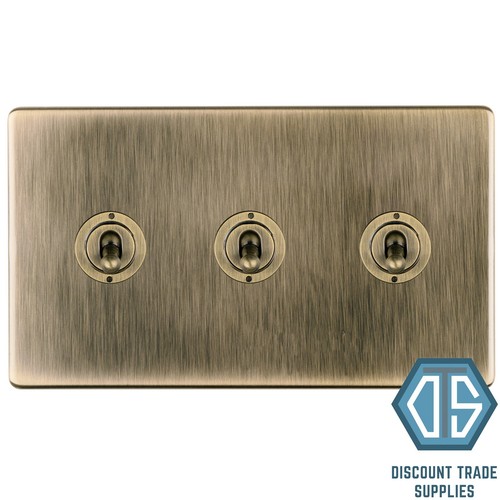 Antique brass screwless - brass,