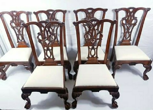 Set antique mahogany - set, 6