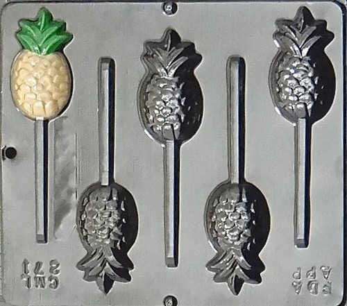 Pineapple lollipop chocolate - pineapple,