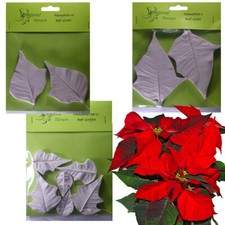 Leaf Veiner Mould POINSETTIA - ALDAVAL Sugar Flower Cake Tool Sugarcraft Design