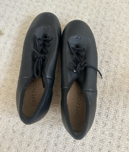 Capezio black leather lace - leather, lace-up