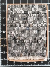 12pt Roman Odds  Font   Metal letterpress Type # ADANA EIGHT FIVE 8 x 5 User #