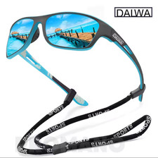 Daiwa Polarised Fishing Sunglasses + String Hiking Cycling Walking Sun Glasses