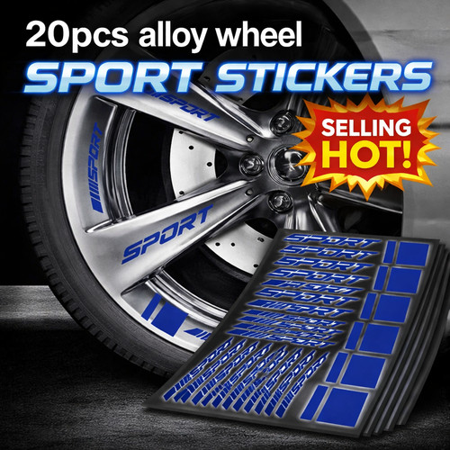 20x blue alloy wheels rim - wheels,